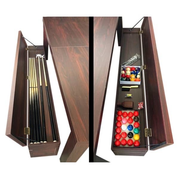 7FT Billiard Table 3-in-1 with Ping Pong & Dining 4