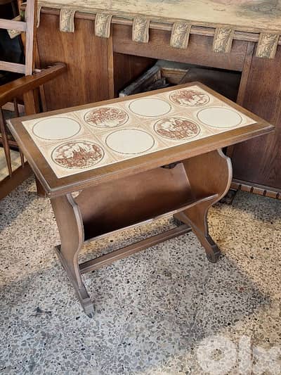 antique marble top trollet