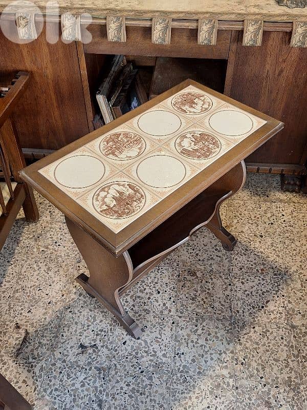 antique marble top trollet 2