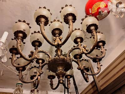 large antique czech chandelier