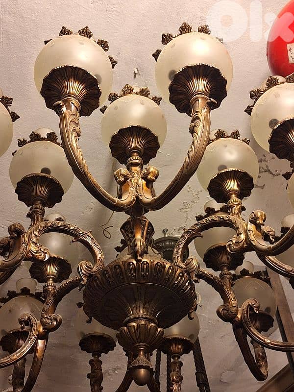 large antique czech chandelier 1