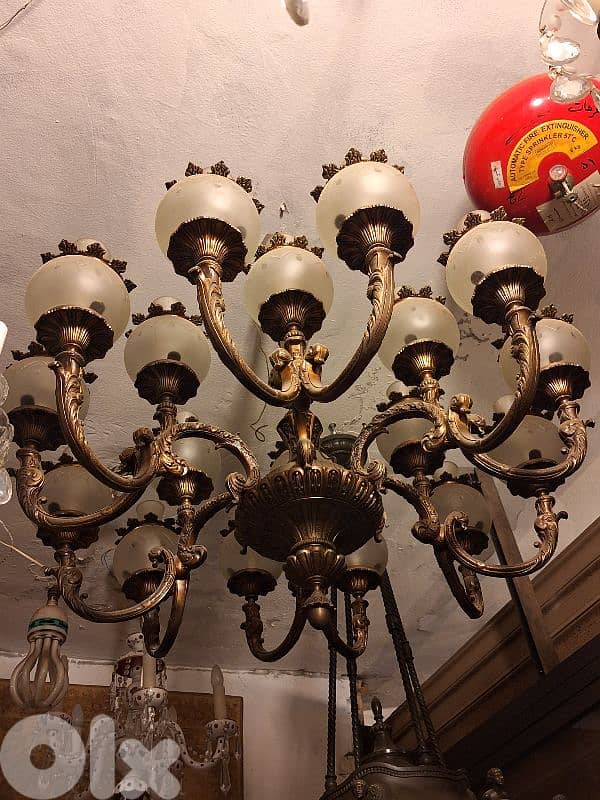 large antique czech chandelier 2