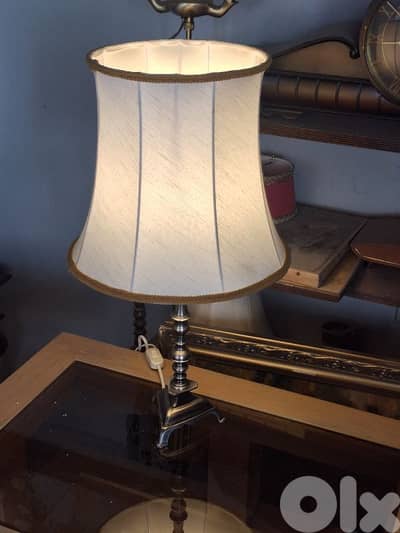 italian antique brass lamp