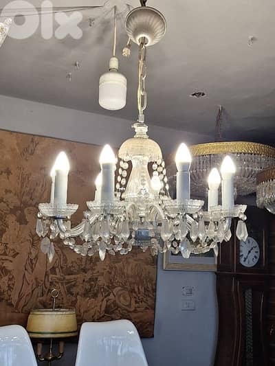 antique czech crystal chandelier