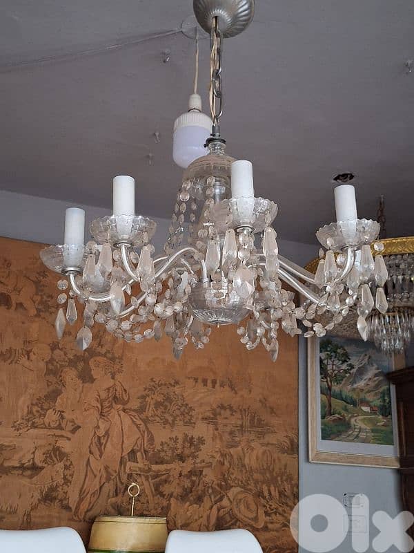 antique czech crystal chandelier 3