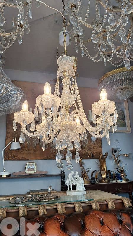 czech original crystal chandelier 1