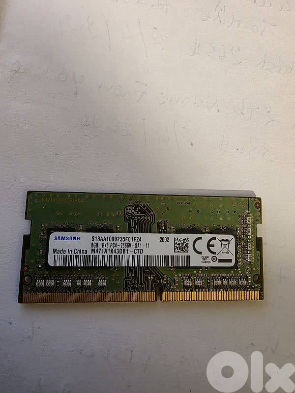 RAM 8 GB DDR4 2666 MHZ SAMSUNG 1