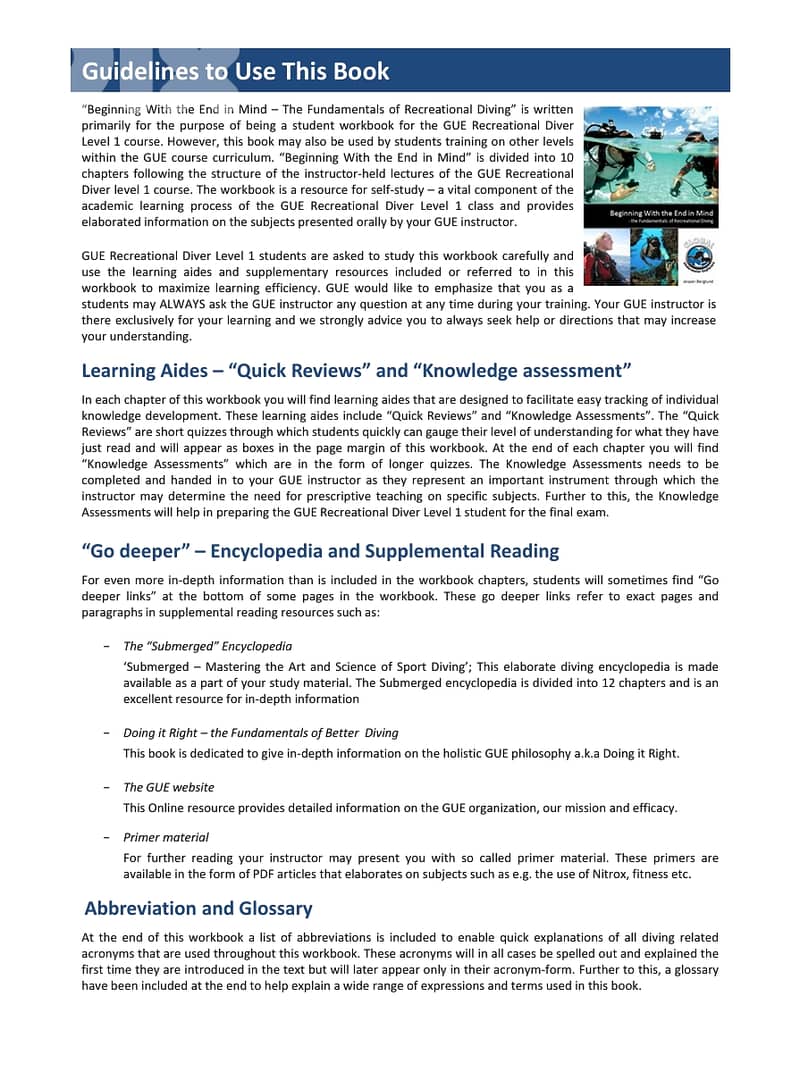 GUE THE FUNDAMENTALS OF RECREATIONAL DIVING 4