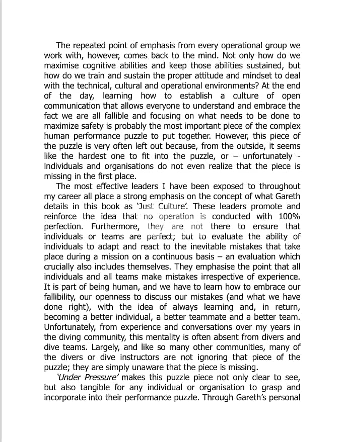 Under Pressure Diving Deeper with Human Factors By Gareth Lock 8