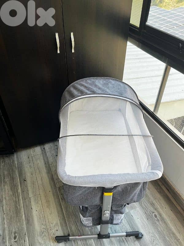next to bed, baby swing and wearable breast pump 2