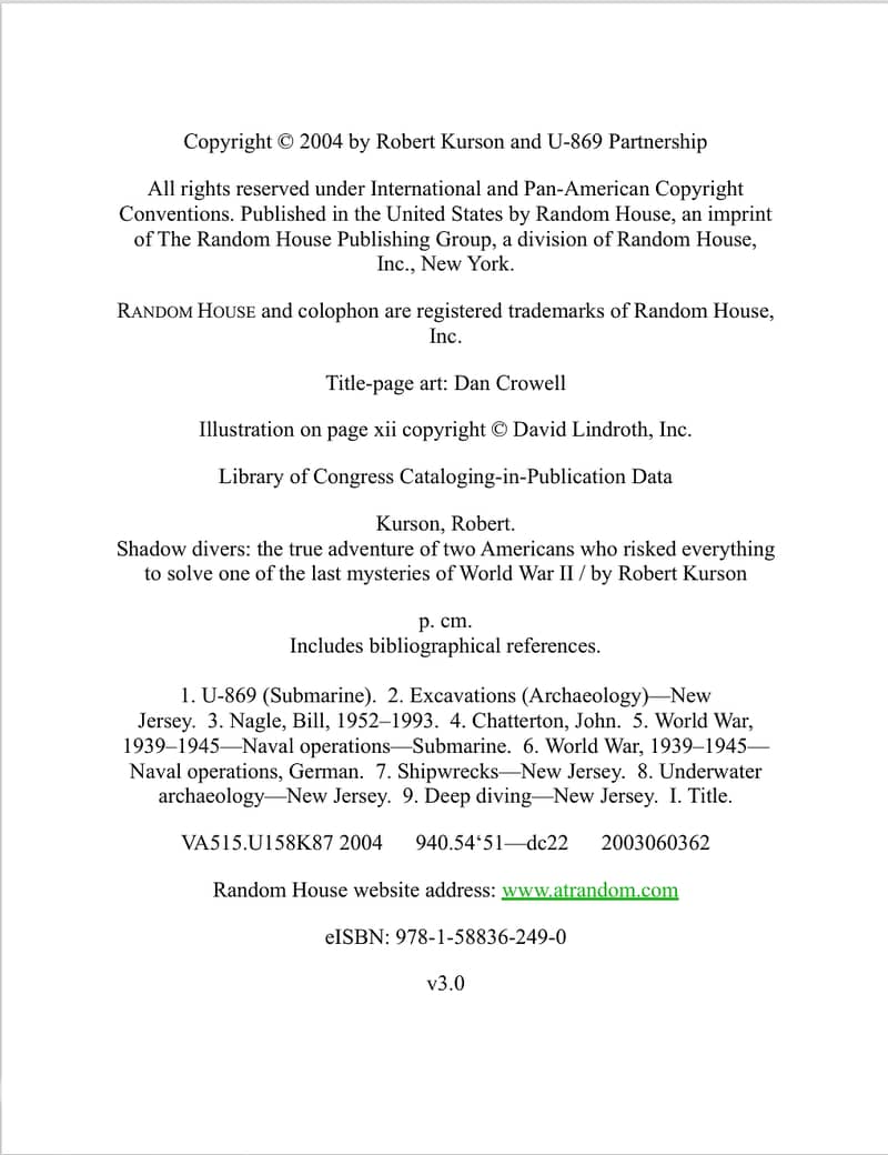 Shadow Divers By Robert Kurson 5