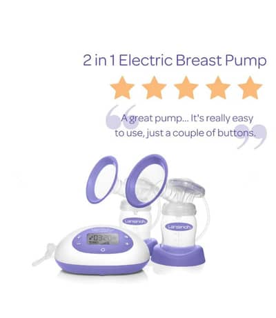 electric breast pump 2 in 1(barely used)  with extra new spare parts