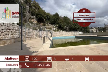 Ajaltoun 190m2 | Furnished | Gated Community | Quiet Street | EL/DA