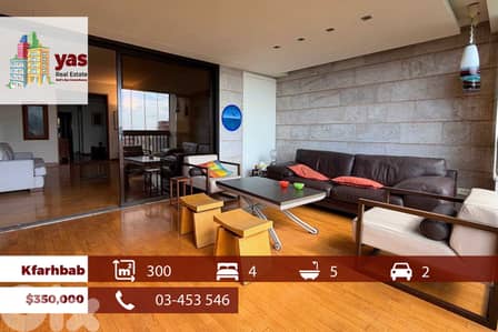 Kfarhbab 300m2 | Furnished | Panoramic Sea View | Calm Area | EH/IV