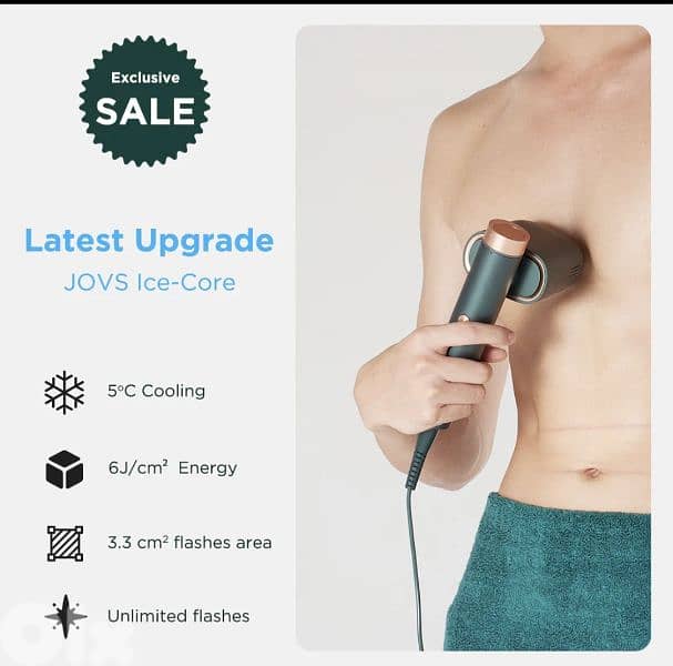 JOVS Laser Hair Removal, Venus Pro IPL with ice cooling tech 11