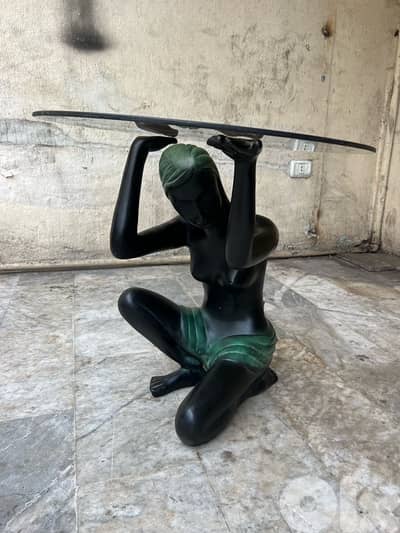 Frensh table status bronze طاولة تمثال برونز مميز جداا انتيك ولا اروع