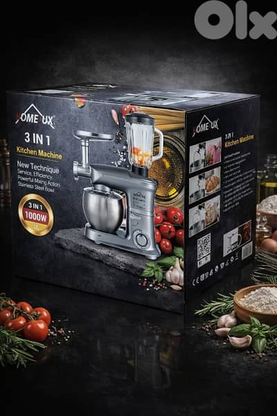 HOMELUX 3 IN 1 Kitchen Machine 6L