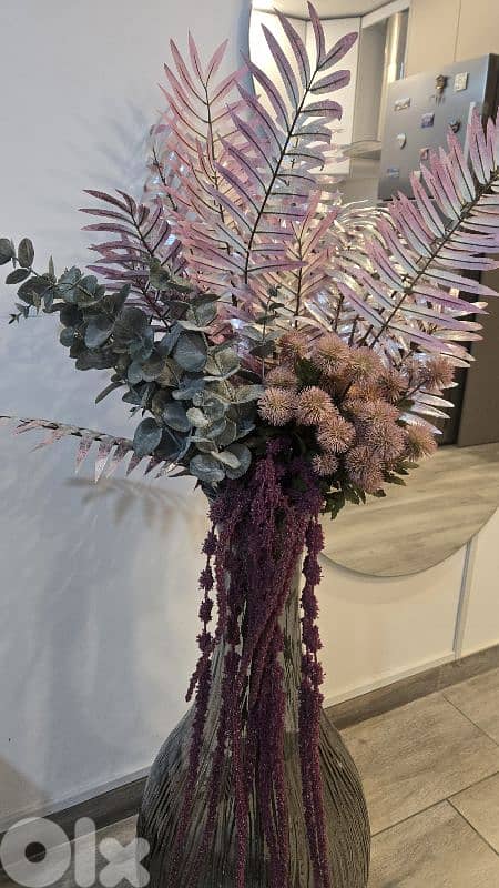 Grand vase avec fleur sèche 2