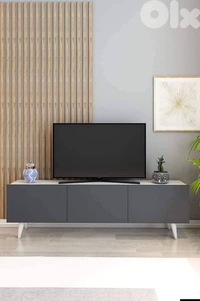 New TV Table Colour white & grey High Quality