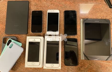 Iphones 5, 5s, 6s, 7, 8 package deal