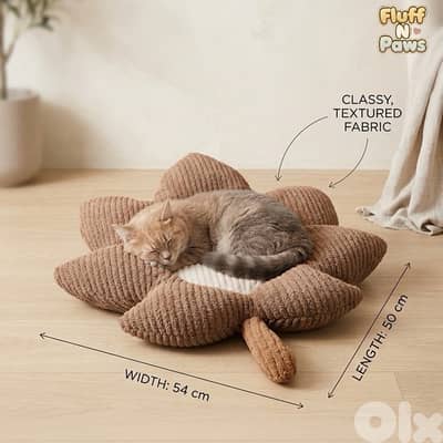 Cat & Dog Flower Pillow Bed