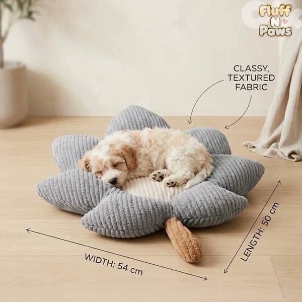 Cat & Dog Flower Pillow Bed 2
