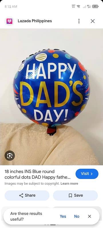 father's day balloons and decoration 1
