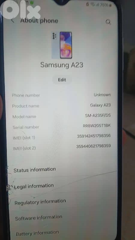 samsung a23 used 1