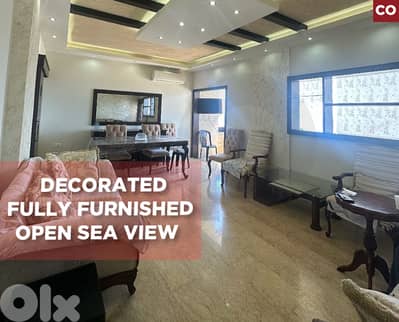 furnished, 3 balconies, sea view, parking, Bouar/بوار REF#CO134760