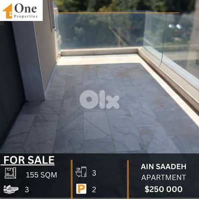 APARTMENT FOR SALE IN AIN SAADEH