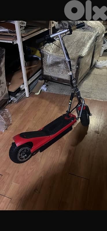 red used electric scooter 2