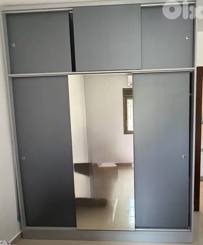 closet grey with mirror