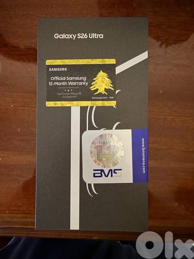 New Samsung S26 Ultra 256 GB BMS Warranty