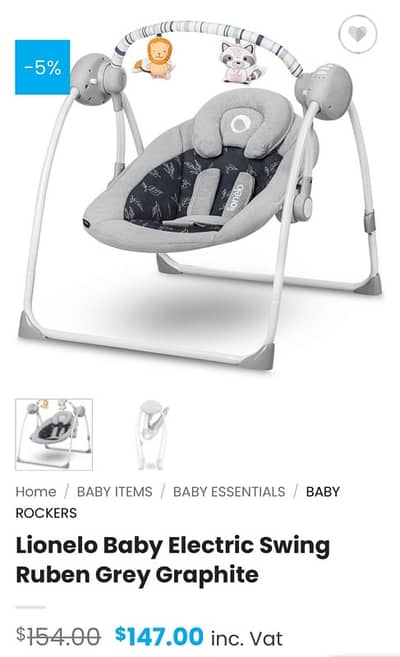 lionelo baby swing