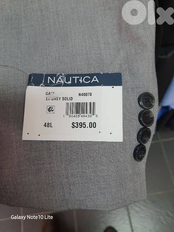 SUIT  NAUTICA ORIGINAL SIZE 48 L pant W43 2