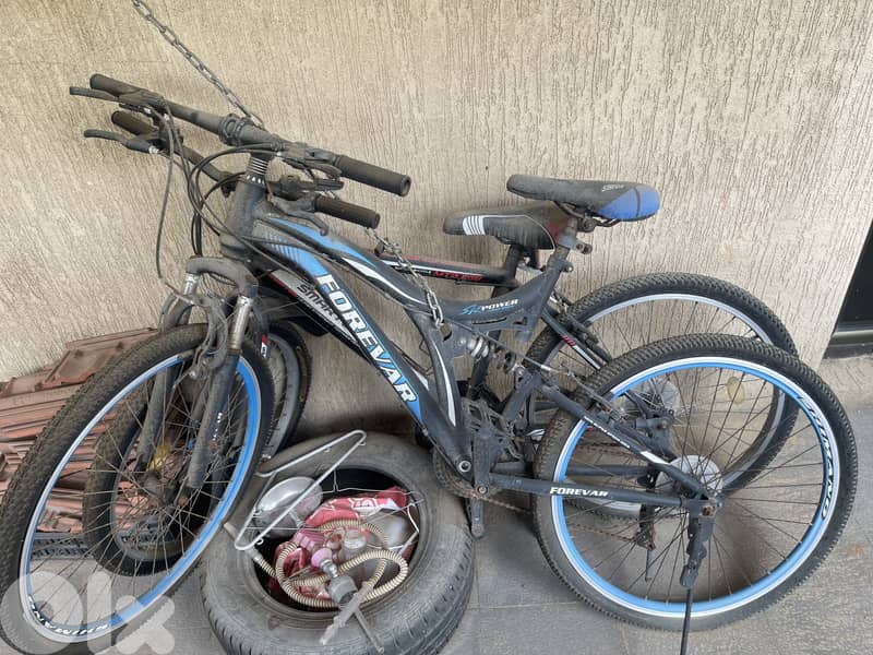 2 bicycles 26" and 24" 3