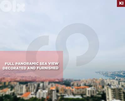 terrace, sea view, Fully decorated, Sahel Alma/ساحل علما REF#KI134820