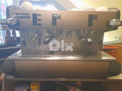 rancilio classe 10 with its grinder