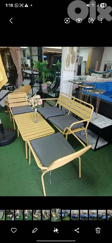 set steel  طقم ستيل للخارج