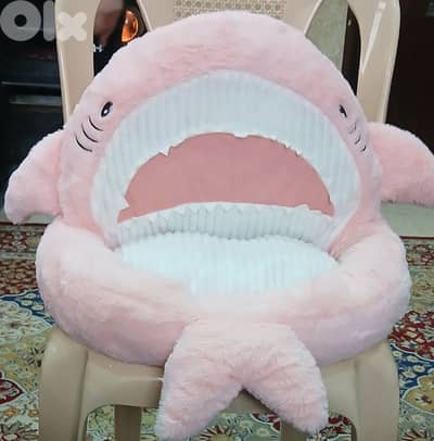 baby shark cushion pink