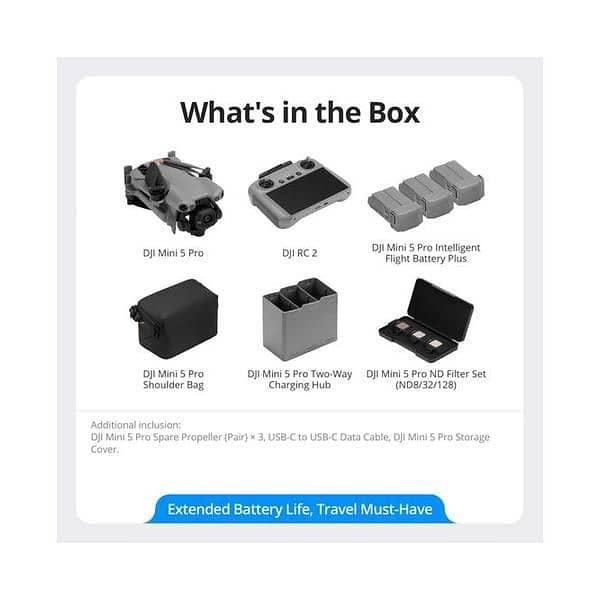 DJI Mini 5 Pro Fly More Combo Plus with DJI RC 2 8