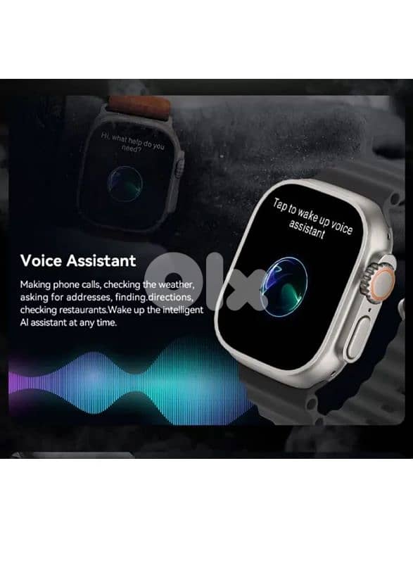 Ultra 9 Touch Screen Bluetooth Smartwatch With Charger & Extra Strap 9