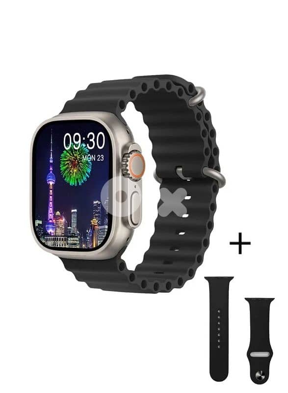 Ultra 9 Touch Screen Bluetooth Smartwatch With Charger & Extra Strap 10