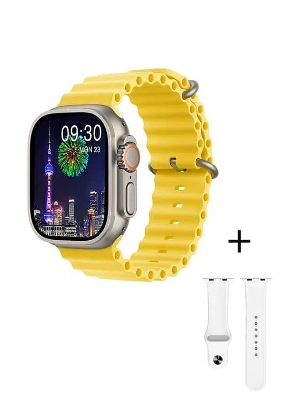 Ultra 9 Touch Screen Bluetooth Smartwatch With Charger & Extra Strap 12