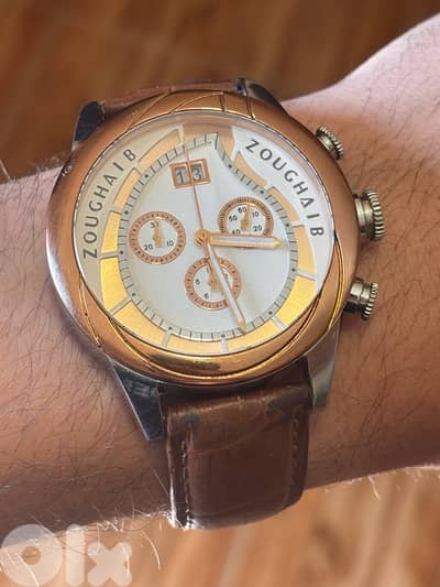 Zoughaib & Co. Swiss Chronograph- Ronda 13 Jewel Movement- Sapphire