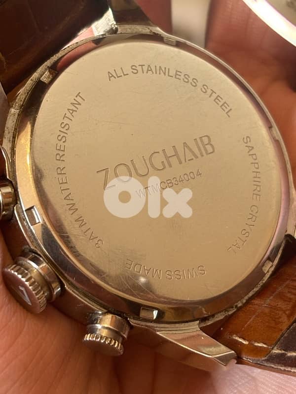 Zoughaib & Co. Swiss Chronograph- Ronda 13 Jewel Movement- Sapphire 4