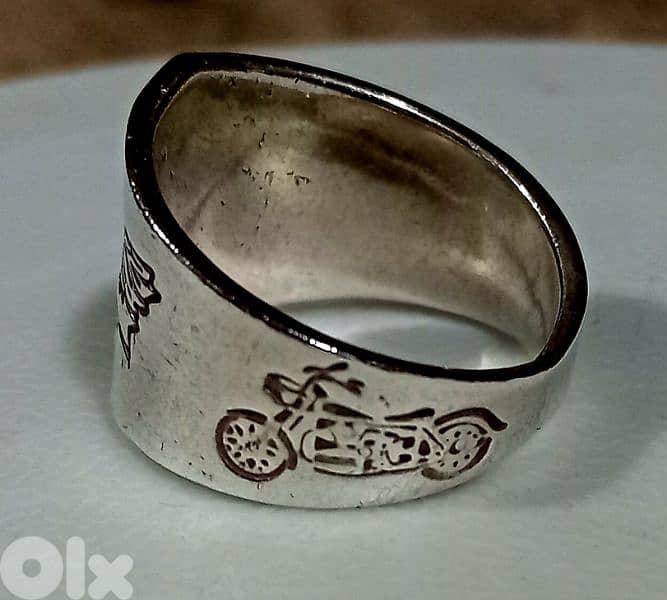 Genuine Mexican Silver Harley-Davidson Set (Ring & Bracelet) - 55g 2