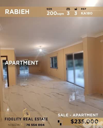 Apartment for sale in Rabieh KA180 شقة للبيع في رابيه