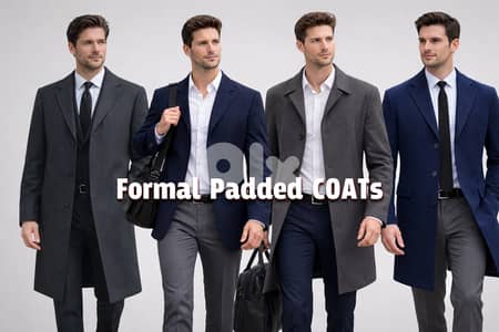 Formal Padded COATs from European Brands