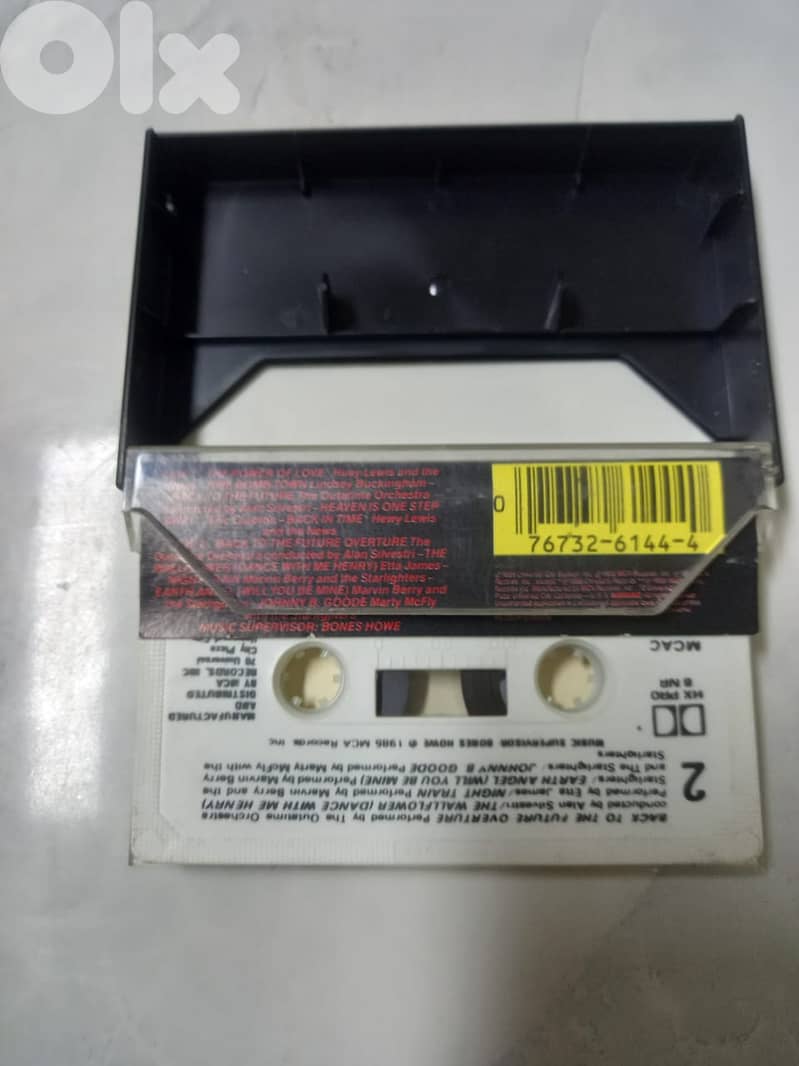 Back to the Future original motion picture soundtrack tape MCA 1985 1